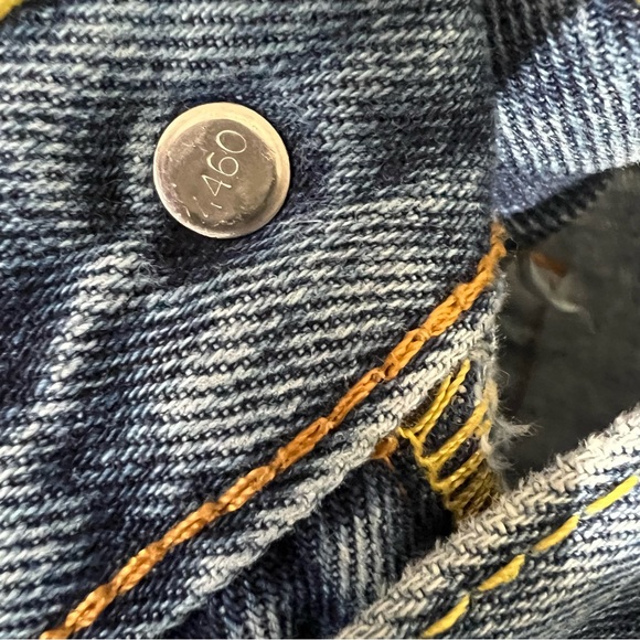 Levi's 505 Men's 38 x 30 Worn In Dad Jeans Straight Leg Distressed Blue Jeans - Picture 8 of 16